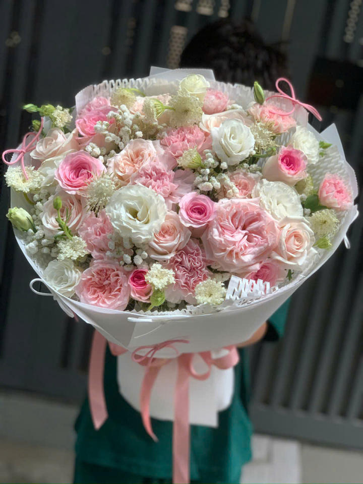 bó hoa 14/2, bó hoa 14/2 đẹp