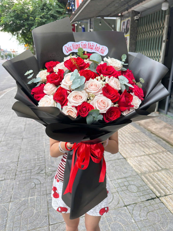 bó hoa đẹp, bó hoa hồng đẹp, bó hoa sinh nhật đẹp