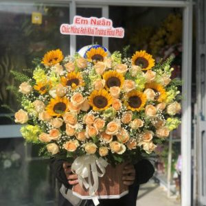giỏ hoa khai trương, hoa khai trương đẹp