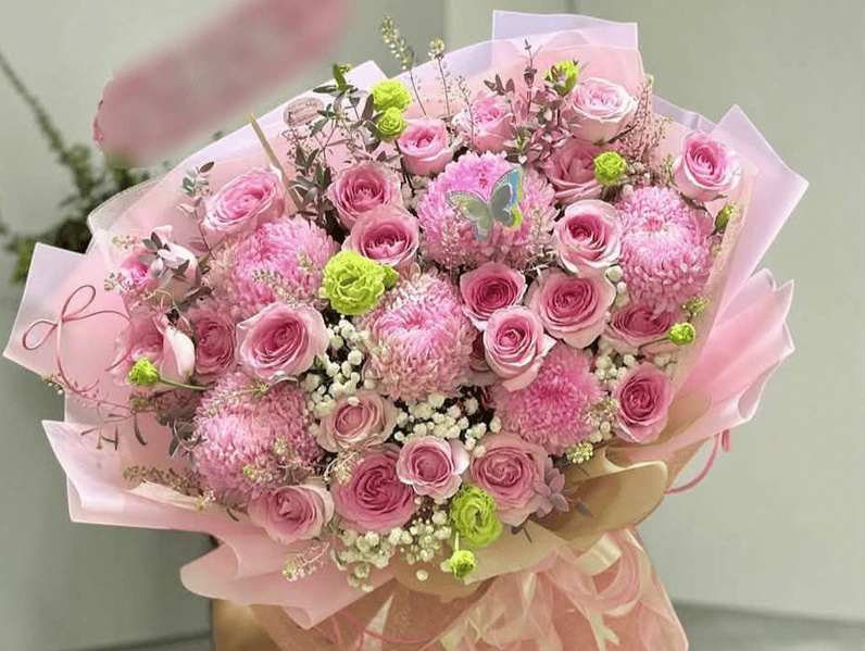 Mẫu bó hoa đẹp tại shop Hoa Tươi Ngọc Mỹ Cần Thơ