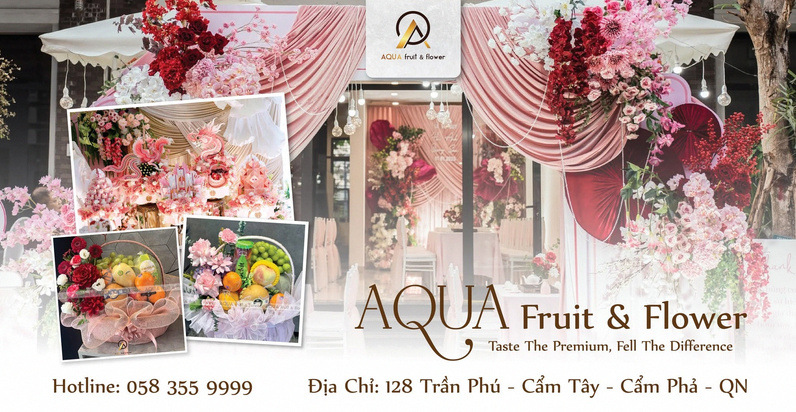 Hình ảnh hoa tươi tại shop Aqua Fruit Flower Cẩm Phả