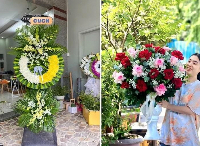 Mẫu lẵng hoa tươi đẹp tại Shop Hoa Tươi Sương’s Flower Liên Chiểu Đà Nẵng