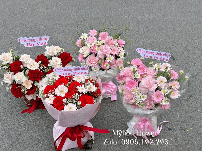 Một số mẫu hoa tươi từ Mỹ Hoa Flower.