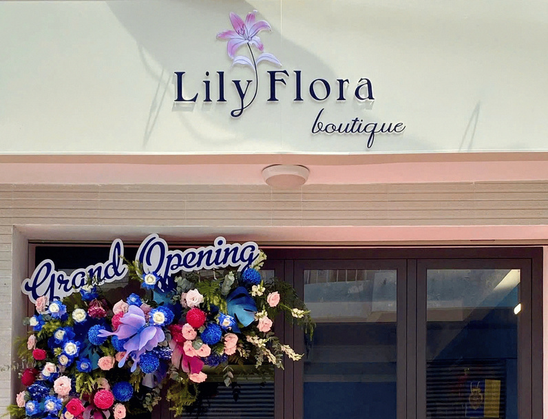 Không gian hoa tươi thiết kế hiện đại tại TP.HCM của Lily Flora