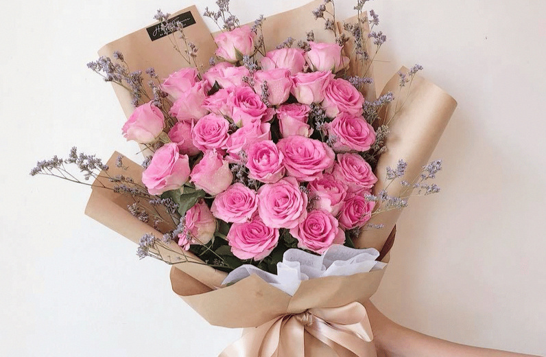 Mẫu bó hoa tươi của Shop hoa FlowerSight.