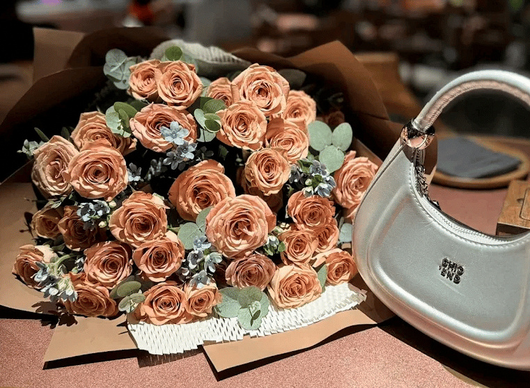 Bó hoa tươi phối màu pastel nhẹ nhàng tại Tiệm hoa nhà Tâm - Shop hoa tươi Thanh Khê, Đà Nẵng